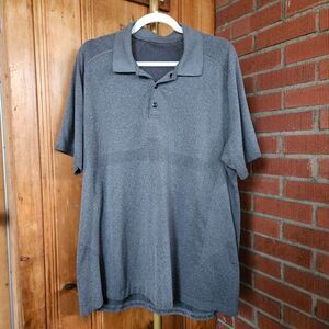 Lululemon Athletic Polo Shirt Gray Size XXL